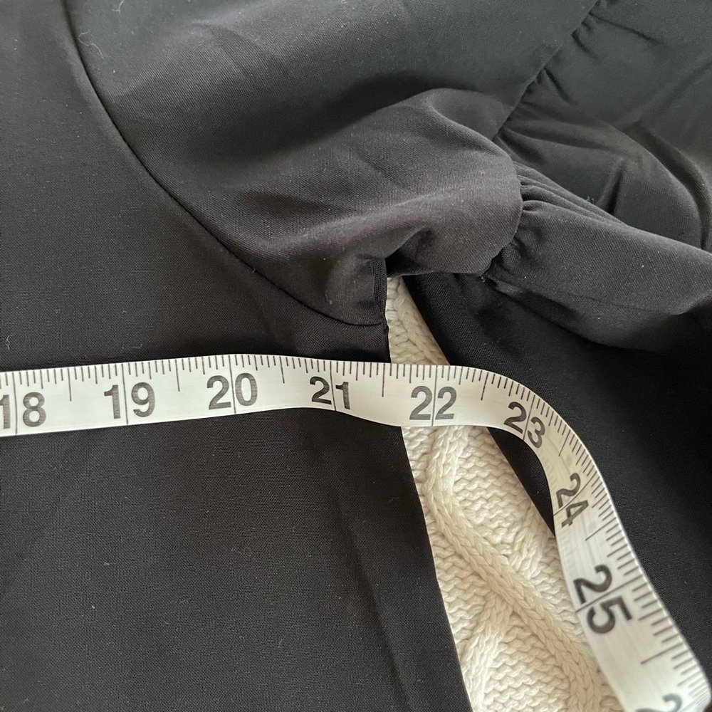 Cupshe Black Oversized Mini Dress with Ruffle Sleeve Women’s Medium/Large - Picture 13 of 14